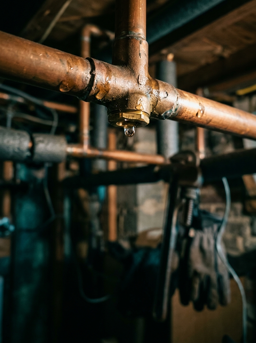 Water Leak Detection — Slab leaks, pinhole leaks, ceiling stains with no obvious source. Electronic detection — we find it before we open the wall.